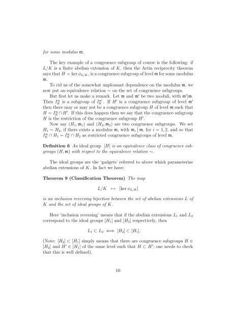 The Kronecker-Weber Theorem