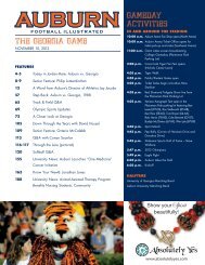 The GeorGia Game Gameday acTiviTies - Auburn University Athletics