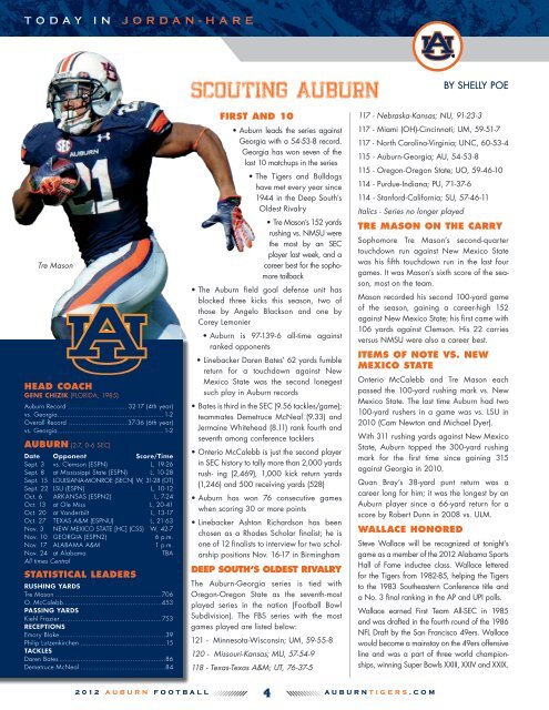 The GeorGia Game Gameday acTiviTies - Auburn University Athletics