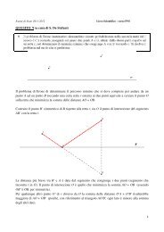 QUESITO 9 (a cura di S. De Stefani) Il problema di ... - Matematica