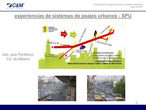 experiencias de sistemas de peajes urbanos - SPU