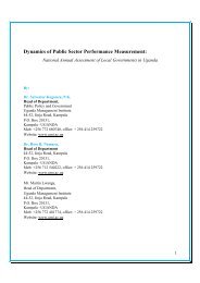 Dynamics of Public Sector Performance Measurement: - Inap