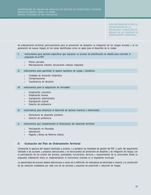 Taller Internacional - 5 junio.p65 - Riesgo y Cambio Climático