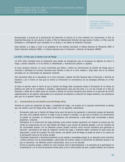 Taller Internacional - 5 junio.p65 - Riesgo y Cambio Climático