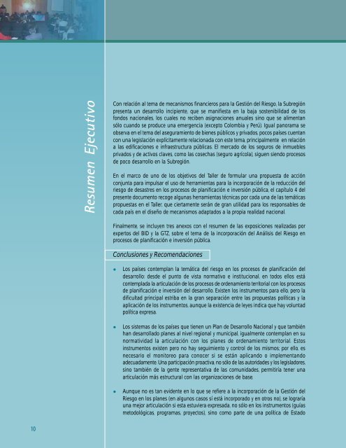 Taller Internacional - 5 junio.p65 - Riesgo y Cambio Climático