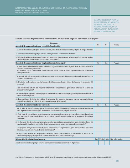 Taller Internacional - 5 junio.p65 - Riesgo y Cambio Climático