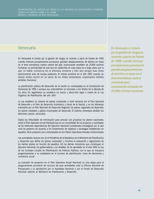 Taller Internacional - 5 junio.p65 - Riesgo y Cambio Climático