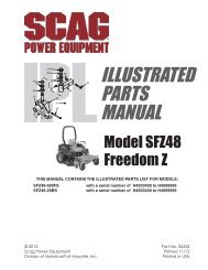 Download Parts List - Scag Power Equipment