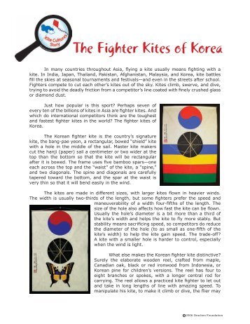 The Fighter Kites of Korea - Drachen Foundation