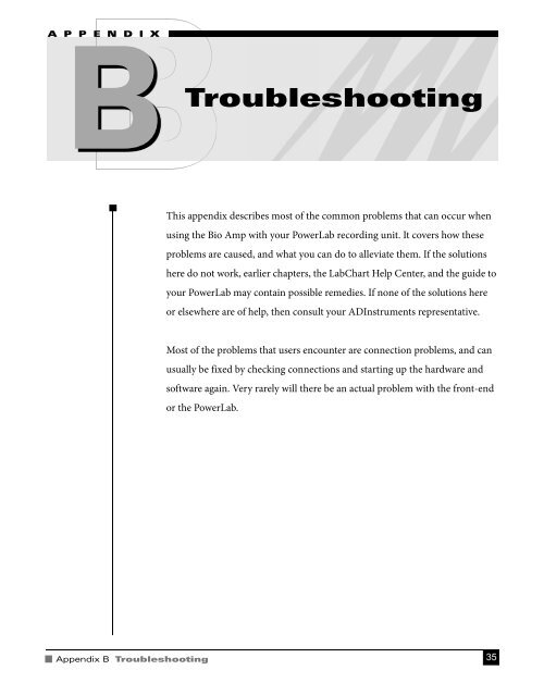 Bio Amp Owner's Guide - ADInstruments