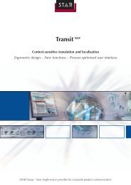 Download the Transit NXT Brochure Now - STAR Translation