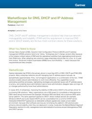 Gartner MarketScope for DNS, DHCP & IPAM - Exclusive Networks