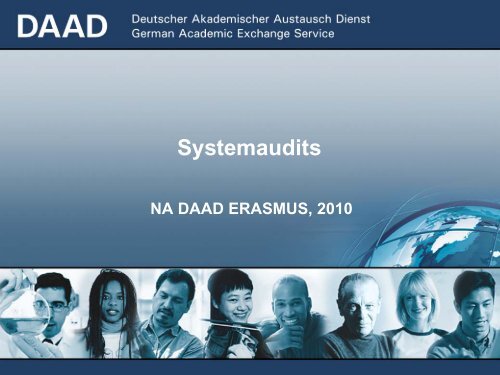 NA DAAD ERASMUS Audits an Hochschulen und Konsortien