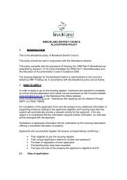Allocations Policy (CBL) - Breckland Council