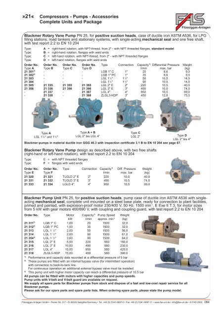 LPG Products Catalogue - Cross Technical Services