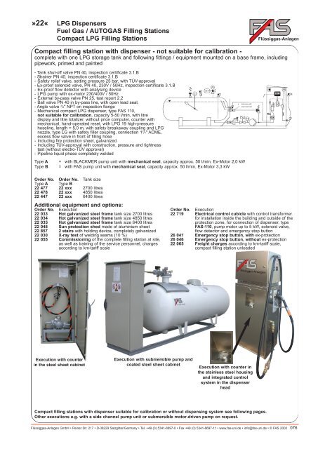 LPG Products Catalogue - Cross Technical Services