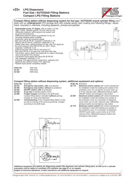 LPG Products Catalogue - Cross Technical Services