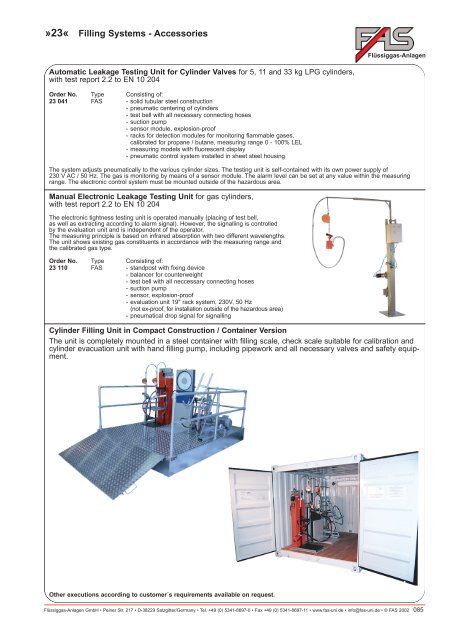 LPG Products Catalogue - Cross Technical Services