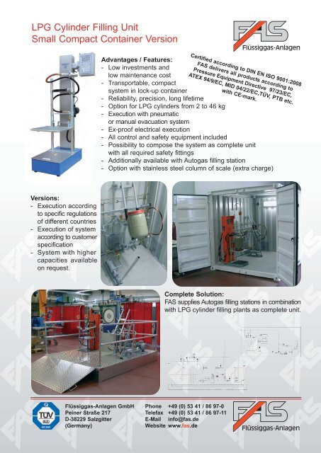 LPG Products Catalogue - Cross Technical Services