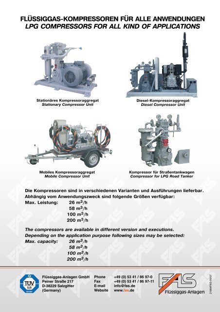 LPG Products Catalogue - Cross Technical Services