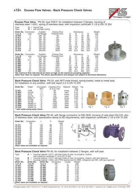 LPG Products Catalogue - Cross Technical Services