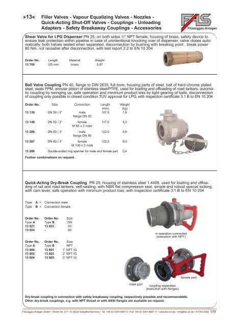 LPG Products Catalogue - Cross Technical Services