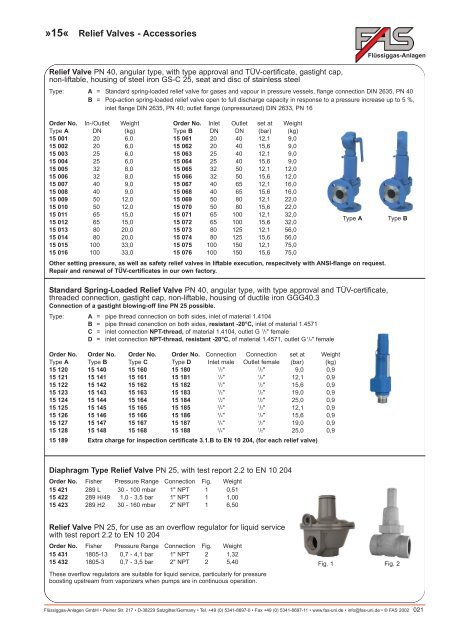 LPG Products Catalogue - Cross Technical Services