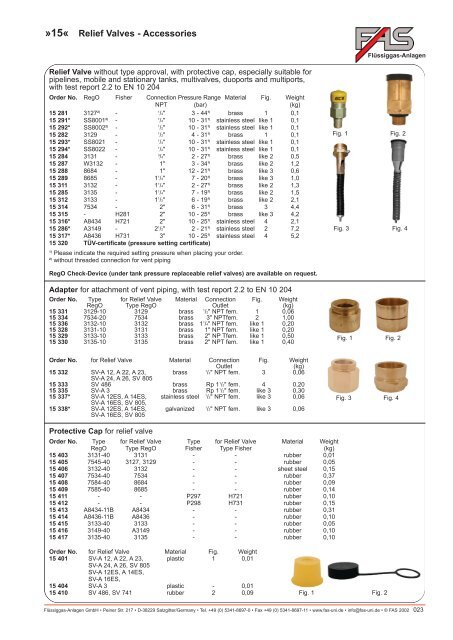 LPG Products Catalogue - Cross Technical Services