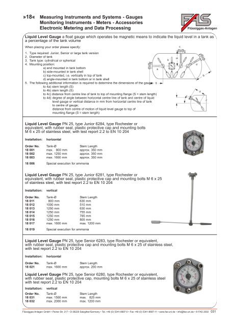 LPG Products Catalogue - Cross Technical Services