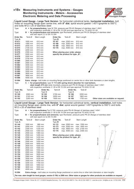 LPG Products Catalogue - Cross Technical Services