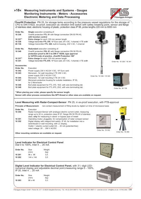 LPG Products Catalogue - Cross Technical Services