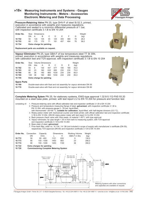 LPG Products Catalogue - Cross Technical Services