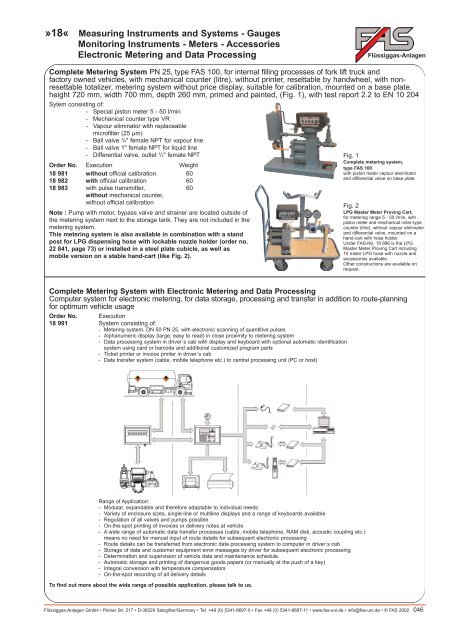 LPG Products Catalogue - Cross Technical Services