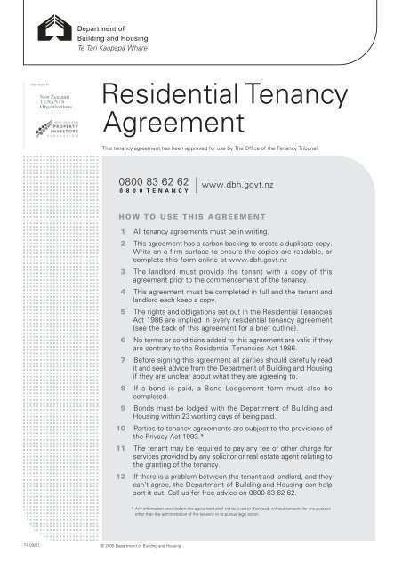 Residential Tenancy Agreement