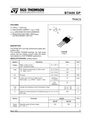 BTA06 GP - Datasheet Catalog