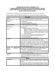 Normas de Formatação para Projeto de Mestrado ou Doutorado