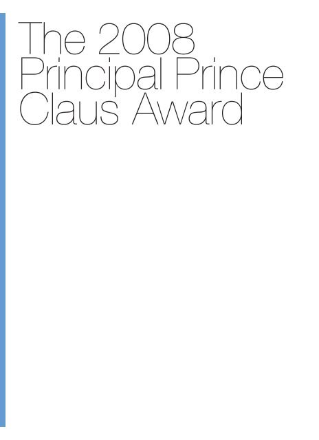 30r364 boek.qxd:awards book 11 - Prince Claus Fund
