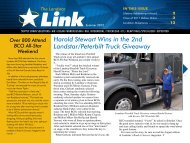 Harold Stewart Wins in the 2nd Landstar/Peterbilt Truck Giveaway