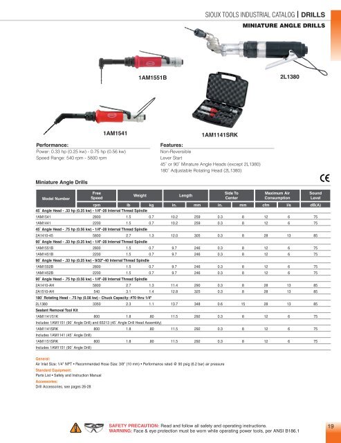 Sioux Tools Industrial Catalog