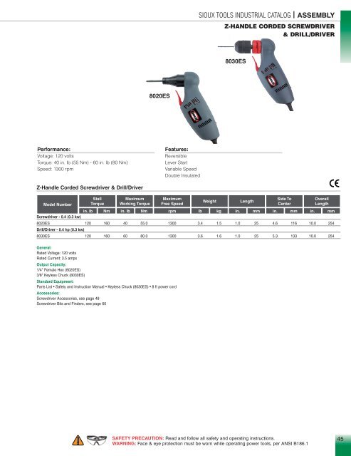 Sioux Tools Industrial Catalog