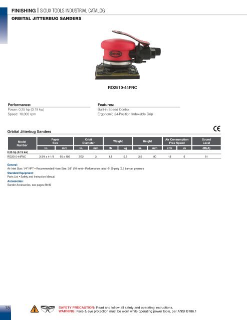 Sioux Tools Industrial Catalog