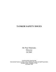 TANKER SAFETY ISSUES - ITOPF