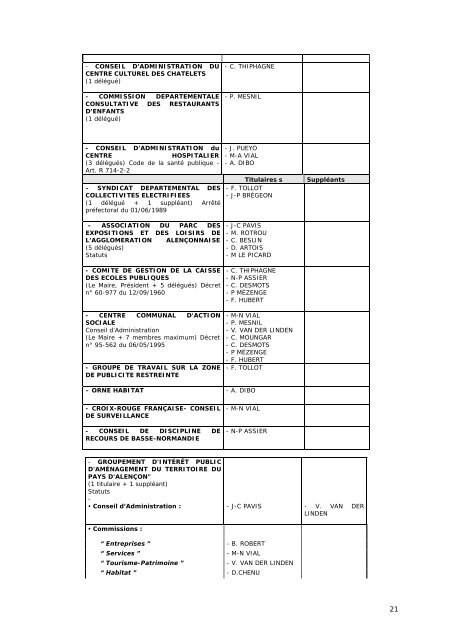 Résumé de PV14-03-08 - Alençon