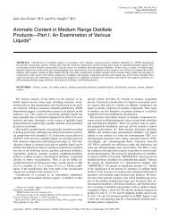 Aromatic Content in Medium Range Distillate ProductsâPart I: An ...