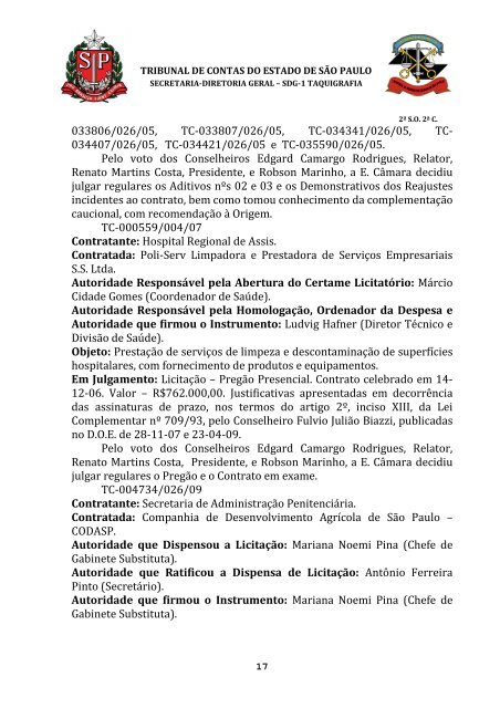 ata da 2Âª sessÃ£o ordinÃ¡ria da segunda cÃ¢mara, realizada em 08 de ...