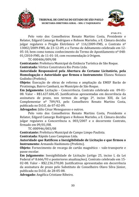 ata da 2Âª sessÃ£o ordinÃ¡ria da segunda cÃ¢mara, realizada em 08 de ...