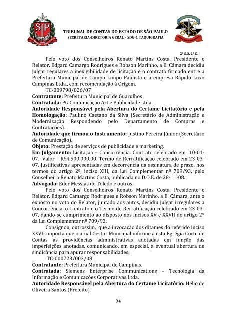 ata da 2Âª sessÃ£o ordinÃ¡ria da segunda cÃ¢mara, realizada em 08 de ...