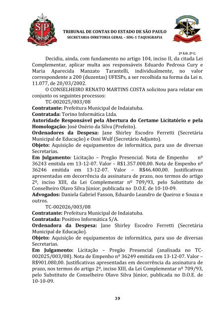 ata da 2Âª sessÃ£o ordinÃ¡ria da segunda cÃ¢mara, realizada em 08 de ...