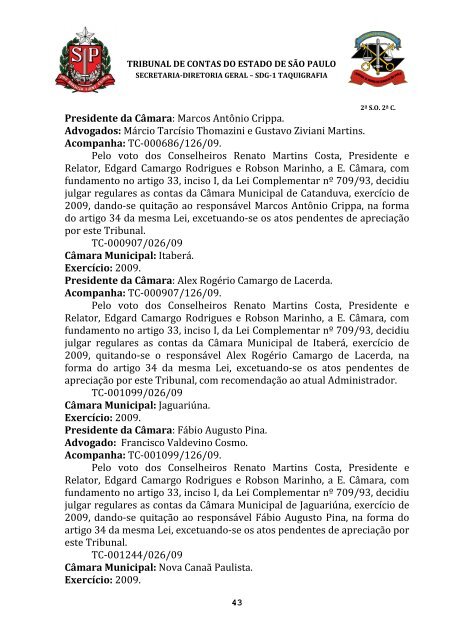 ata da 2Âª sessÃ£o ordinÃ¡ria da segunda cÃ¢mara, realizada em 08 de ...