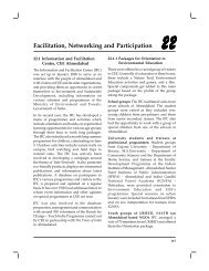 Facilitation, Networking and Participation - Centre For Environment ...